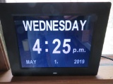 Digital Calendar Day Clock, working