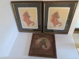 Three Tim Stark horse prints, 2000 and 1985