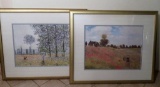 Two framed impressionistic prints