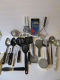 Assorted kitchen utensils