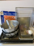 Large lot of bakeware