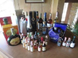 Large lot of bar beverages - Crown Royal, Boodles, Wine, etc.