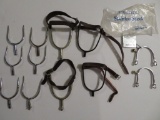 assorted lot of equitation spurs