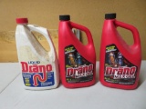 Three bottles of Drano