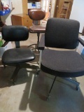 Three office and task chairs