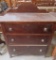 Primitive three drawer chest, 30