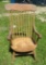 Stencil back primitive rocking chair