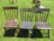 Three early stenciled chairs