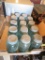 14 Quart Blue Ball jars with zinc lids