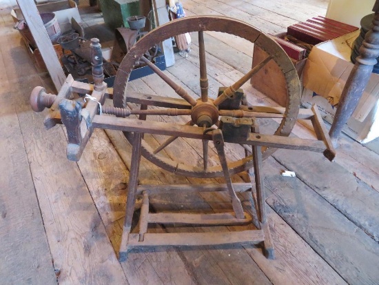 South Eastern European Spinning Wheel, 28" tall