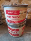 Two Essex storage tubs with metal lids