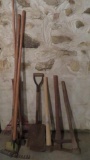 9 long handle yard tools