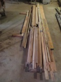 Lot of lumber and construction wood