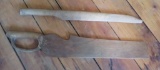 Two scratching knives for flax processing, possible Scandanavian