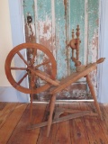 Frank Fell: maker, Mayville Wis, spinning wheel, 33