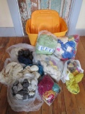 Assorted yarn lot in tote