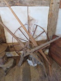 Great Wheel spinning wheel with two bases