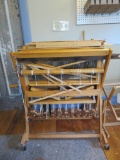 Schacht Baby Wolf 8 harness loom with dolley wheels and shuttle trap