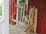 Norwegian loom and spinning wheel base