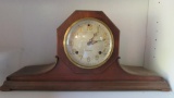 New Haven Mantle clock with pendulum and key, as found