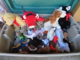 Beanie Baby and TY stuff toy lot, tote FULL