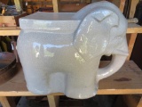 Elephant garden pedestal, 17