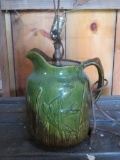 Stoneware pitcher lamp, sparrow, 21