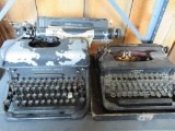 Pair of vintage Corona and Remington Rand manual typewriters