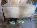 Wood drop leaf table