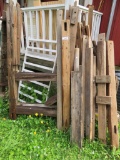 Early timber wooden loom frame