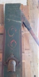 Lindsay Bros Milwaukee stenciled wooden pump, 89