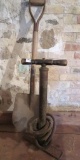 Aerol hand Strut pump, copper shaft, and old shovel