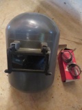 Welding helmet and Wilson safety glasses