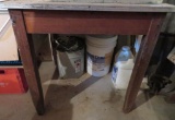 Wooden table, primitive work table