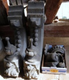 Architectural brackets and carvings