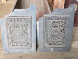 Two decorative cast iron pieces