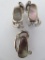 Modernistic abalone slide and earrings