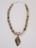 Designer stone necklace and pendant enhancer, 925, DTR Jay King