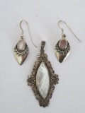 CFJ 925 earrings and pendant