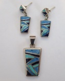 NF 925 matching pendant and earrings