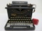 LC Smith manual typewriter and Collegiate ribbon tin