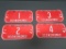 Four 1971/72 Oconomowoc bicycle license plates Numbers 1-2-3-4