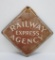 Railway Express Agency sign, two sided, 14