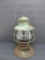 Green Bay Western and St Paul Railroad lantern, 10 1/2