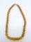 Imitation of old Baltic Amber beaded necklace, 41 beads