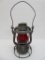 Dietz Vesta Railroad Lantern with ruby globe, Wabash Railway