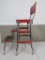 Red Cosco kitchen step stool