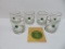 Southern Railway Green Dot glasses in box, set of 6, 3 1/2