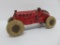 Cast Iron Hubley #1 race car, rubber wheels, 8