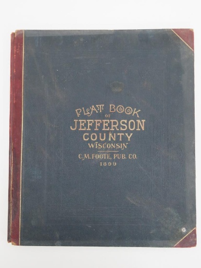 1899 Jefferson County Plat Book, complete, CM Foote